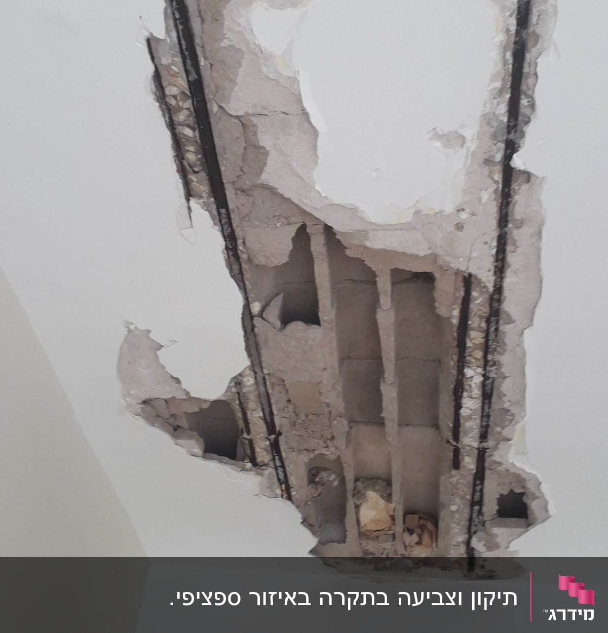 תיקון וצביעה בתקרה באיזור ספציפי.